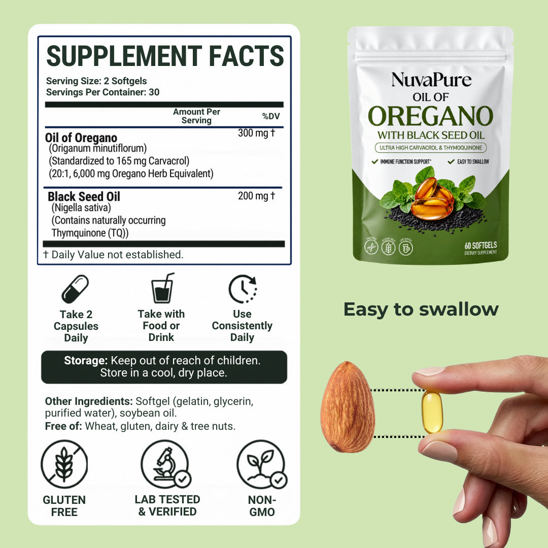 Oil of Oregano | With Black Seed Oil