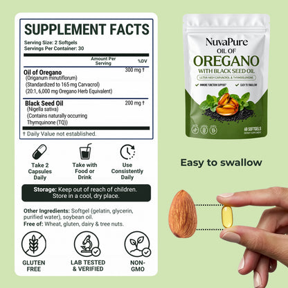 Oil of Oregano | With Black Seed Oil